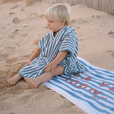 Little Dutch  Beach Towel - Sea Life Ocean Blue - Swanky Boutique Malta 