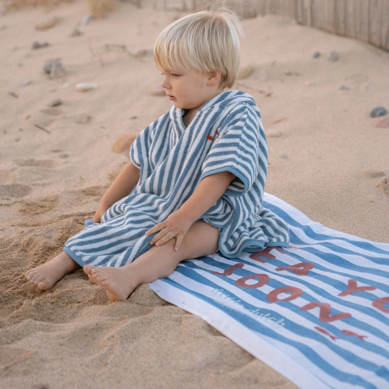 Little Dutch  Beach Towel - Sea Life Ocean Blue - Swanky Boutique Malta 