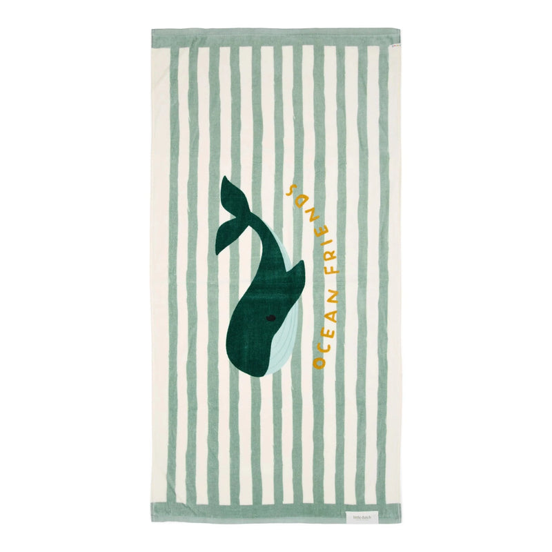 Little Dutch Beach Towel - Seashells & Stripes - Swanky Boutique Malta