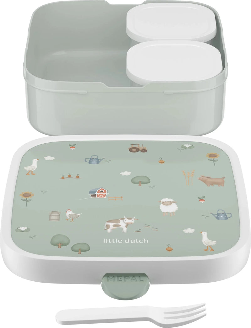 Little Dutch Bento lunchbox large Little Farm - Swanky Boutique Malta