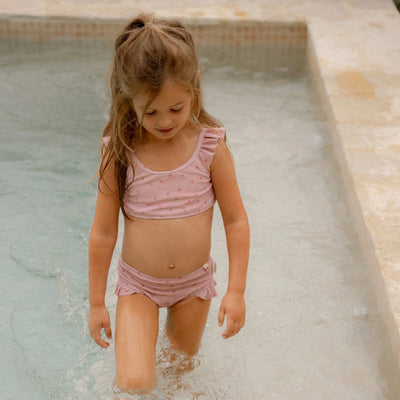 Little Dutch Bikini - Pink - Sunny Flowers - Swanky Boutique Malta