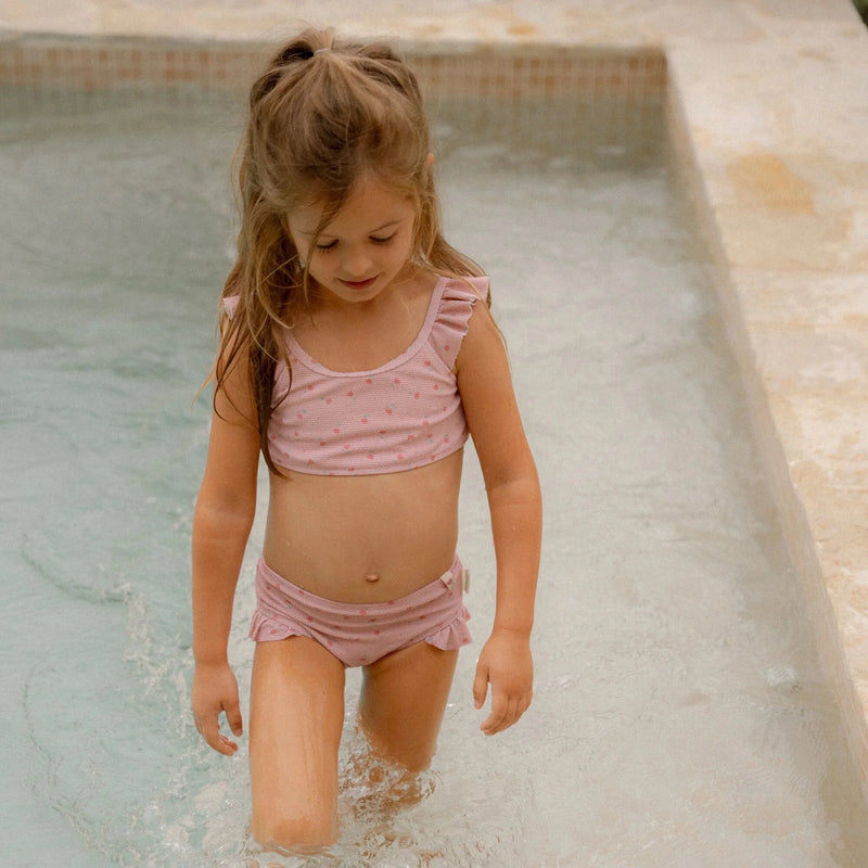 Little Dutch Bikini - Pink - Sunny Flowers - Swanky Boutique Malta