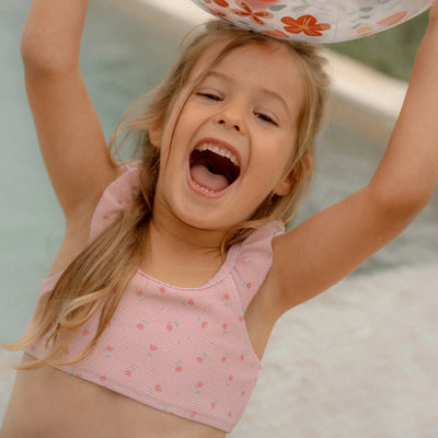 Little Dutch Bikini - Pink - Sunny Flowers - Swanky Boutique Malta