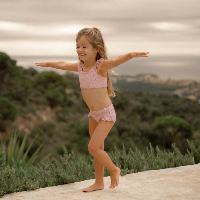 Little Dutch Bikini - Pink - Sunny Flowers - Swanky Boutique Malta