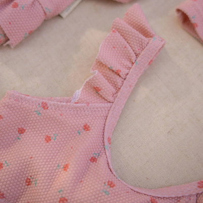 Little Dutch Bikini - Pink - Sunny Flowers - Swanky Boutique Malta