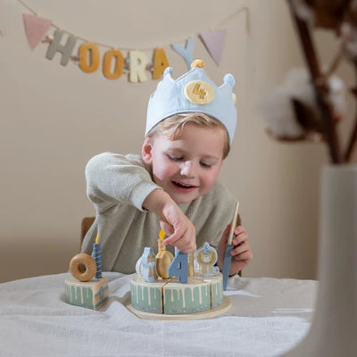Little Dutch Birthday Crown with Numbers Blue - Swanky Boutique 1