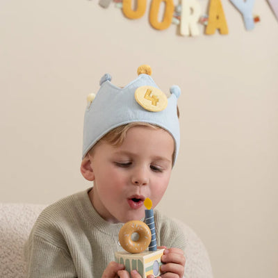 Little Dutch Birthday Crown with Numbers Blue - Swanky Boutique 1