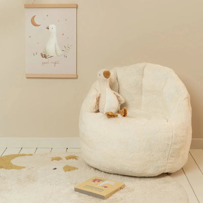 Little Dutch Children's Armchair Teddy - White - Swanky Boutique Malta