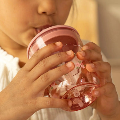 Little Dutch Children's glass 250 ml With Straw Fairy Garden - Swanky Boutique Malta