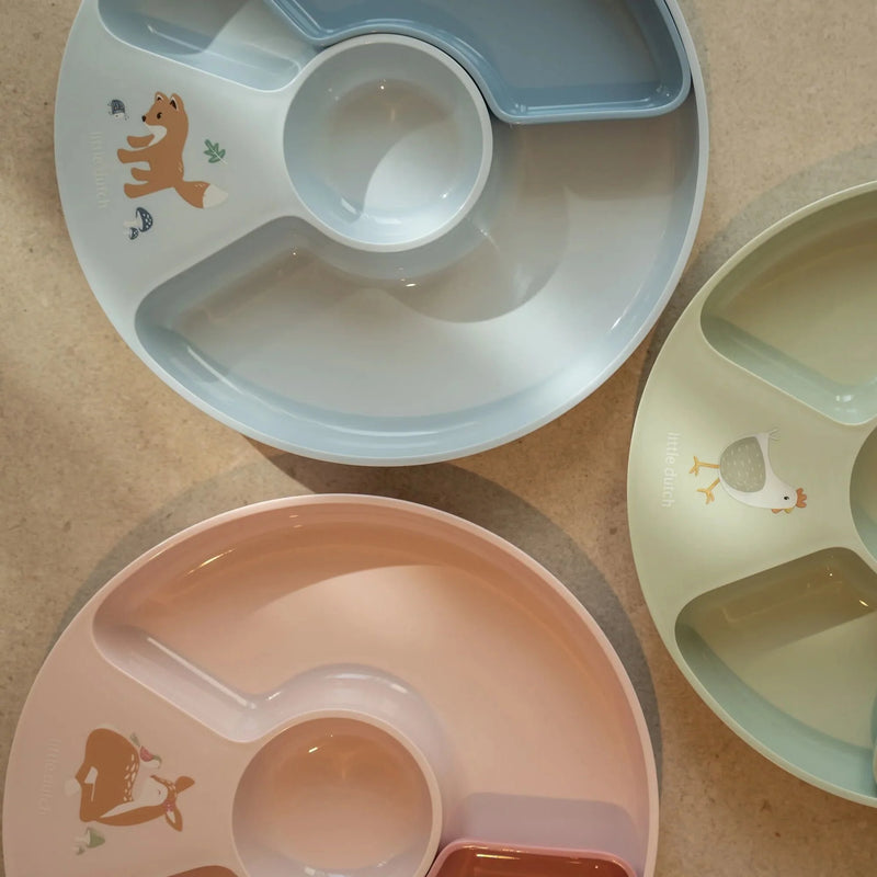 Little Dutch Compartment Plate Forest Friends - Swanky Boutique Malta