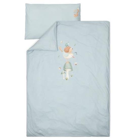 Little Dutch Duvet Cover Denim Blue Forest Friends Reversible - Swanky Boutique