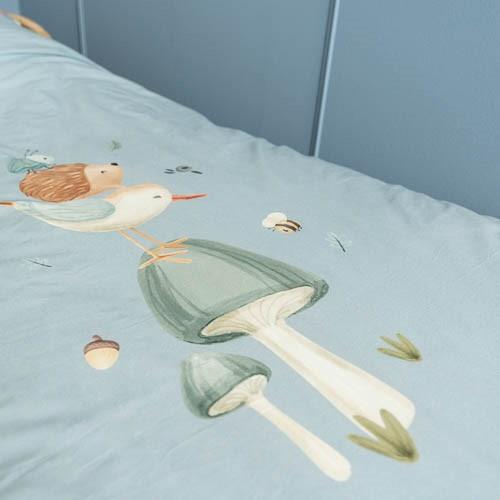 Little Dutch Duvet Cover Denim Blue Forest Friends Reversible - Swanky Boutique