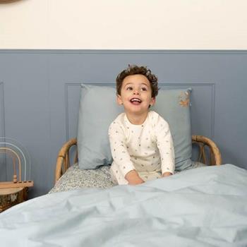 Little Dutch Duvet Cover Denim Blue Forest Friends Reversible - Swanky Boutique