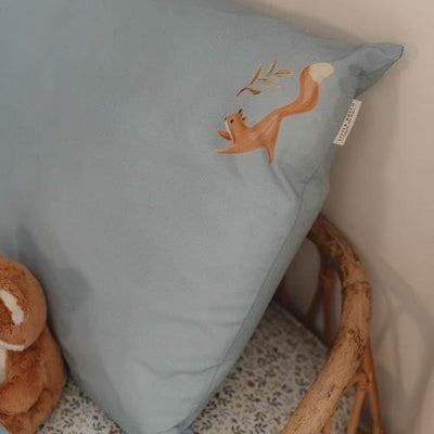 Little Dutch Duvet Cover Denim Blue Forest Friends Reversible - Swanky Boutique