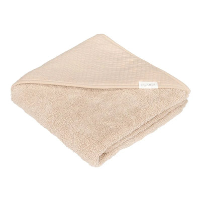 Little Dutch Hooded Towel Pure Beige - Swanky Boutique Malta