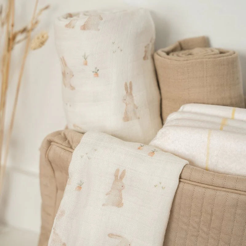 Little Dutch Muslin Swaddle Baby Bunny - Swanky Boutique Malta