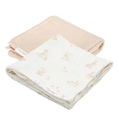 Little Dutch Muslin Swaddles Beige Baby Bunny - Swanky Boutique Malta 