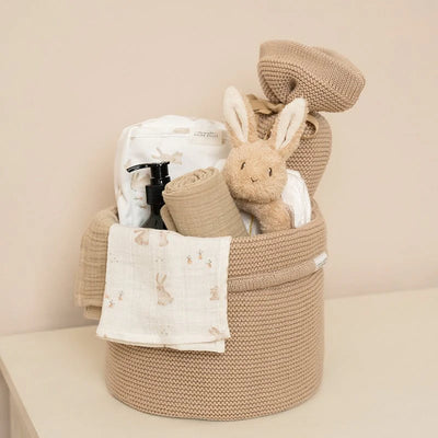 Little Dutch Muslin Swaddles Beige Baby Bunny - Swanky Boutique Malta 