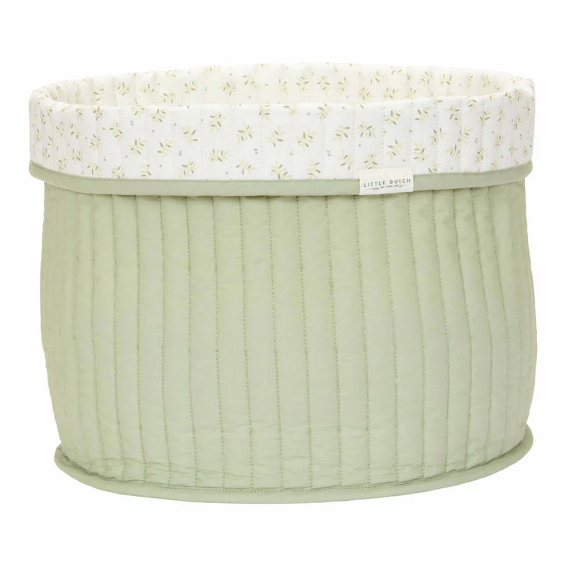 Little Dutch Quilted Storage Basket Blueberry Leaves - Swanky Boutique