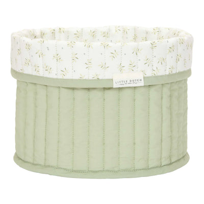 Little Dutch Quilted Storage Basket Blueberry Leaves - Swanky Boutique