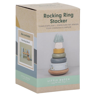 Little Dutch Rocking ring stacker wood - Forest Friends - Swanky Boutique