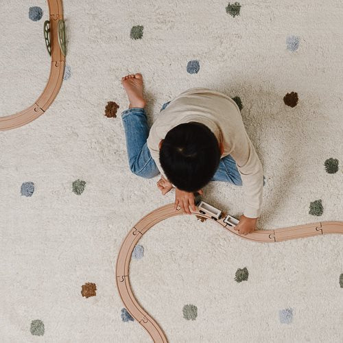 Little Dutch Rug Dots Blue - Swanky Boutique 