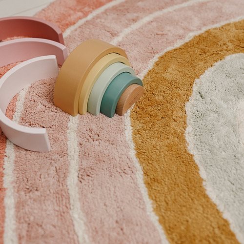 Little Dutch Rug Rainbow Pink - Swanky Boutique