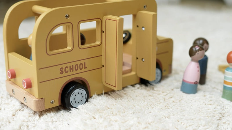 School Bus with Figures