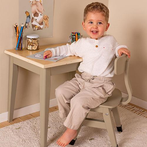 Little Dutch School Desk Olive - Swanky Boutique 