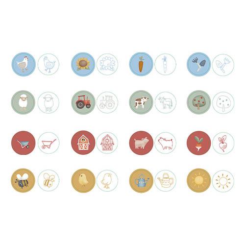 Little Dutch Self Inking Stamps Little Farm - Swanky Boutique
