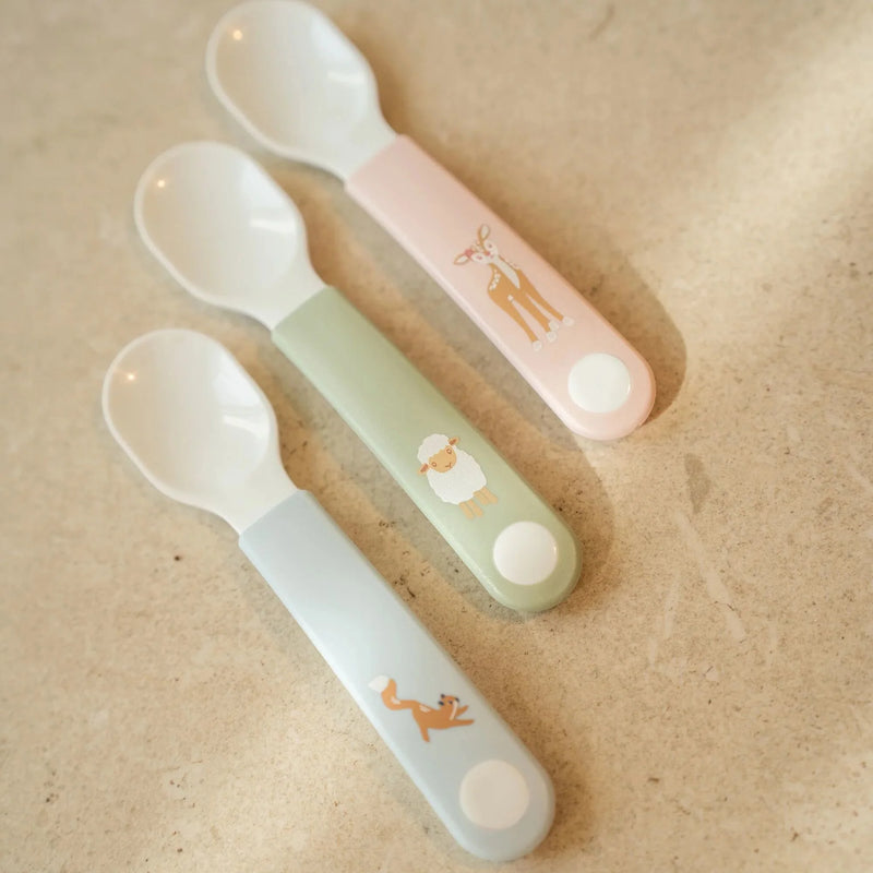Little Dutch Set Practice Spoon 2 Pieces Forest Friends - Swanky Boutique Malta