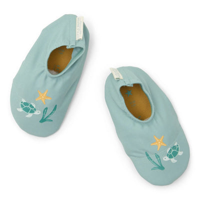 Little Dutch Shoes - Green - Seashells and Stripes-  Swanky Boutique Malta