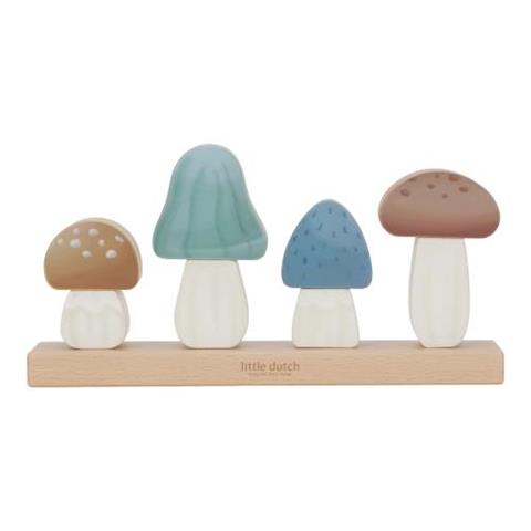 Little Dutch Stacking Puzzle Mushrooms - Forest Friends - Swanky Boutique