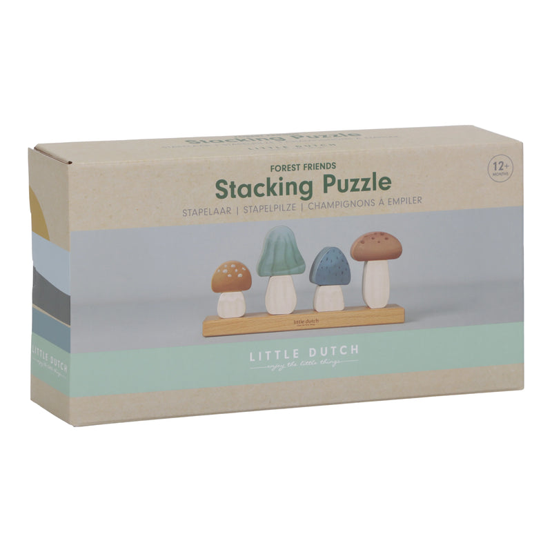 Little Dutch Stacking Puzzle Mushrooms - Forest Friends - Swanky Boutique