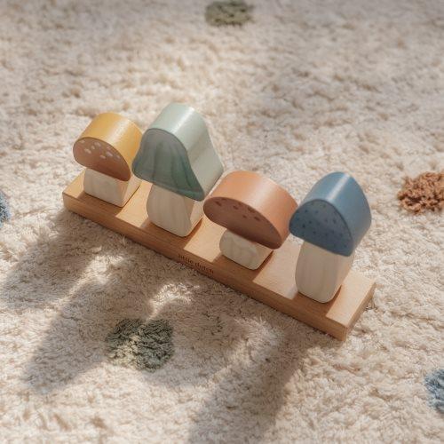 Little Dutch Stacking Puzzle Mushrooms - Forest Friends - Swanky Boutique
