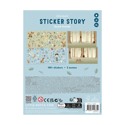 Little Dutch Sticker set Forest Friends - Swanky Boutique Malta