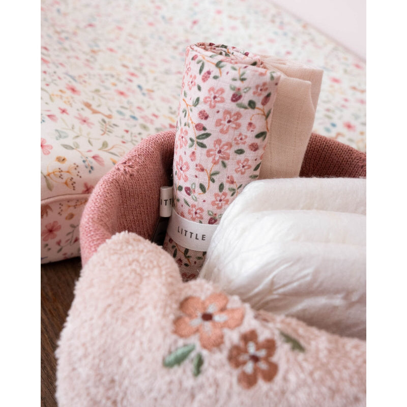 Little Dutch Swaddles muslin 70 x 70 cm Fairy Floral & Blossom Pink - Swanky Boutique