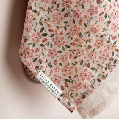 Little Dutch Swaddles muslin 70 x 70 cm Fairy Floral & Blossom Pink - Swanky Boutique