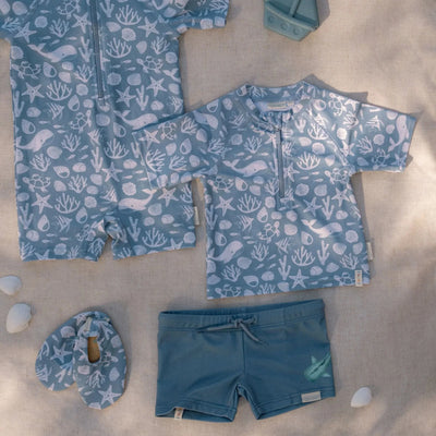 Little Dutch Swim Shorts - Blue - Sea Life Swanky Boutique Malta