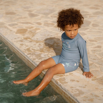 Little Dutch Swim Shorts - Blue - Sea Life Swanky Boutique Malta