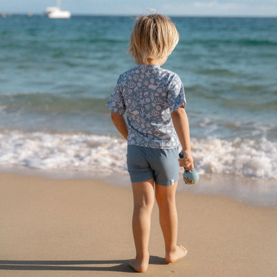 Little Dutch Swim Shorts - Blue - Sea Life Swanky Boutique Malta