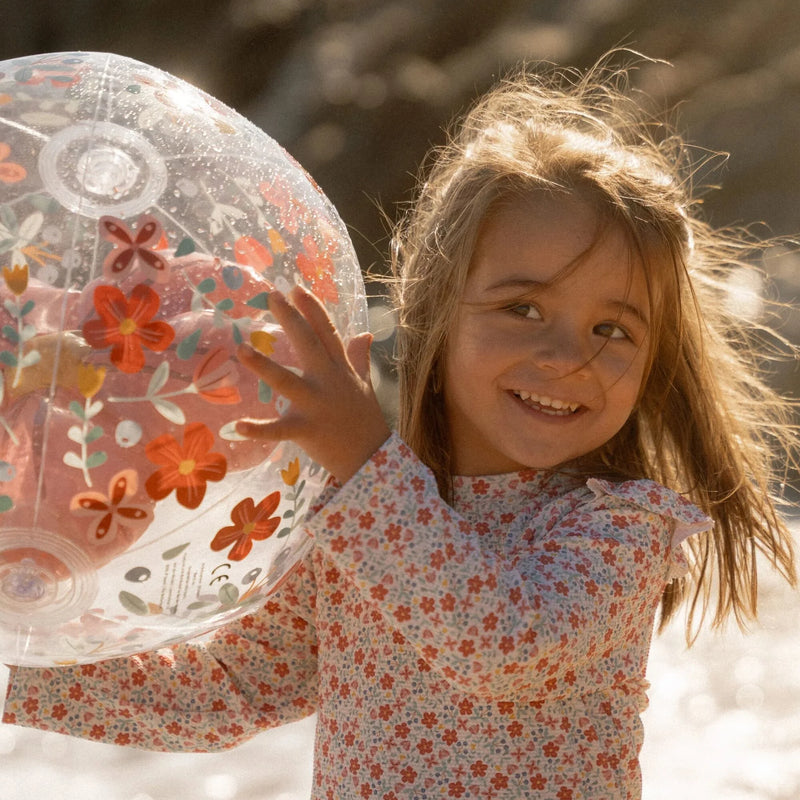 Little Dutch Swim T-Shirt Long Sleeves - Sunny Flowers - Swanky Boutique Malta