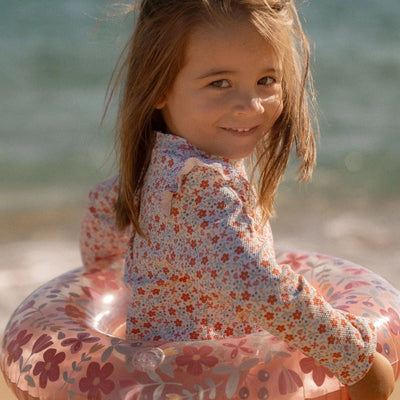 Little Dutch Swim T-Shirt Long Sleeves - Sunny Flowers - Swanky Boutique Malta