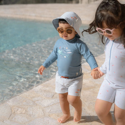 Little Dutch Swim shirt long sleeve - Blue - Sea Life Swanky Boutique Malta