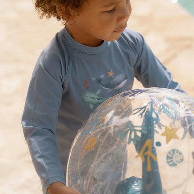 Little Dutch Swim shirt long sleeve - Blue - Sea Life Swanky Boutique Malta