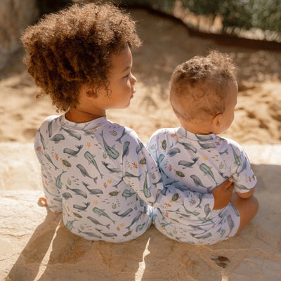 Little Dutch Swim shirt short sleeve - Multicolored - Sea Life- Swanky Boutique Malta