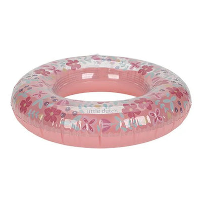 Little Dutch Swimming Ring Pink Flowers - Swanky Boutique Malta