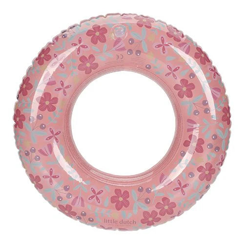 Little Dutch Swimming Ring Pink Flowers - Swanky Boutique Malta