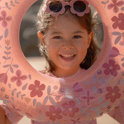 Little Dutch Swimming Ring Pink Flowers - Swanky Boutique Malta