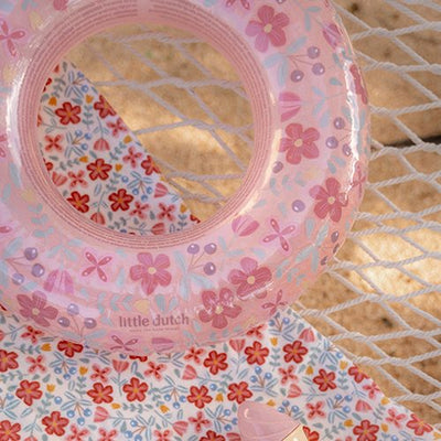Little Dutch Swimming Ring Pink Flowers - Swanky Boutique Malta